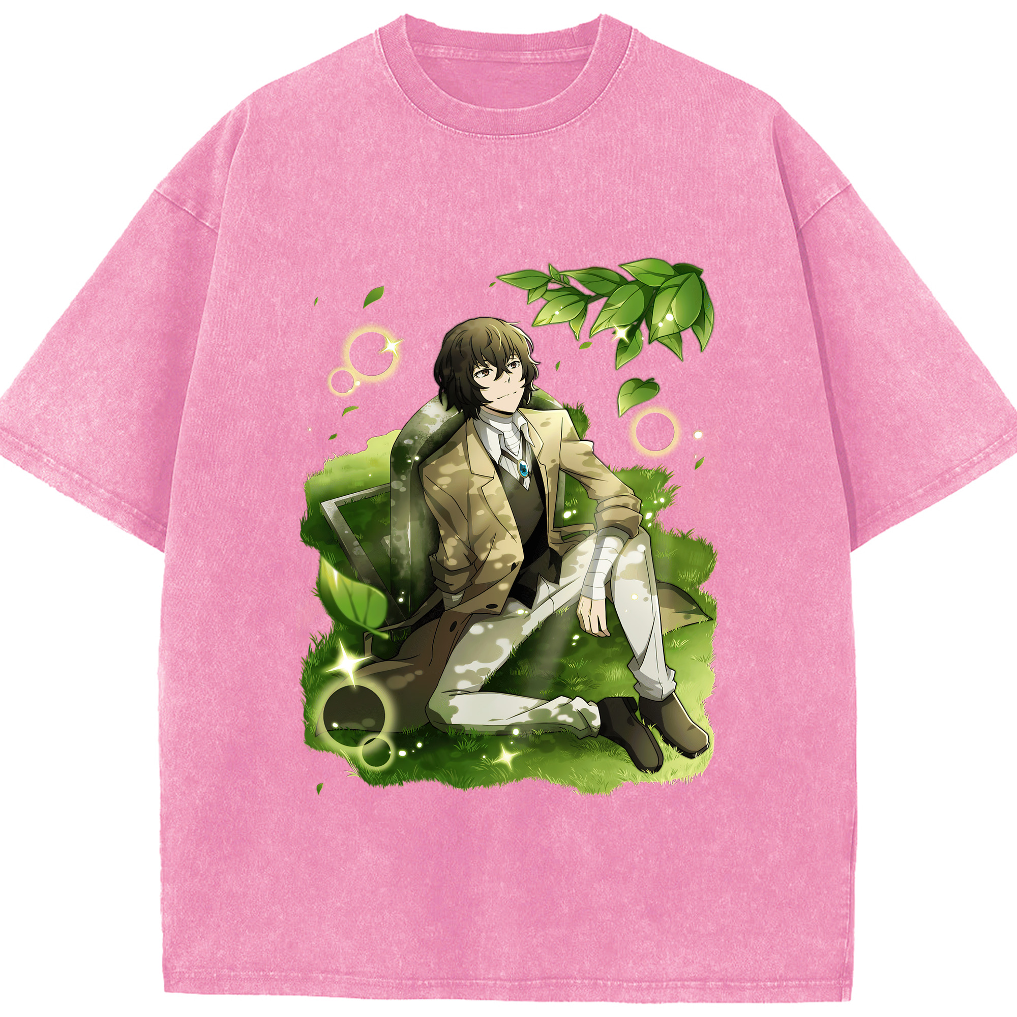 （画像用） 文豪ストレイドッグス Bungo Stray Dogs 綿100% ヴィンテージ風 半袖Tシャツ（フロントプリント）